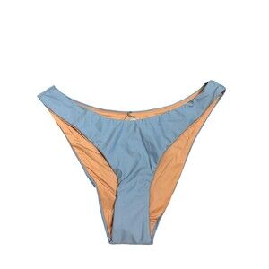 New! J.Crew Bikini Bottom Women’s Small Curved Waist Cheeky Blue Mist BC125